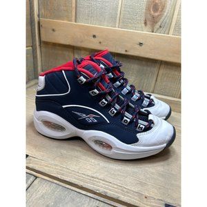 US5.5 Reebok QUESTION MID Allen Iverson Shoes GW8028 Blue/White/Red